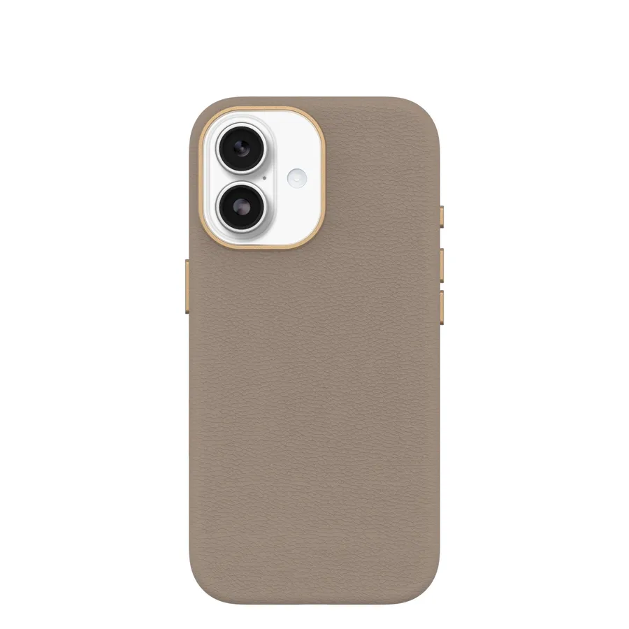 OB SYMMETRY CACTUS LEATHER CAM/CTRL APPLE IPHONE 17 CG L.GREY