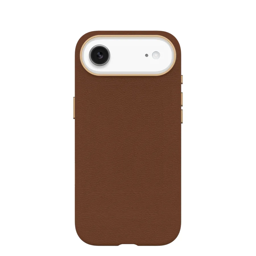 OB SYMMETRY CACTUS LEATHER CAM/CONTROL APPLE IPHONE AIR BROWN