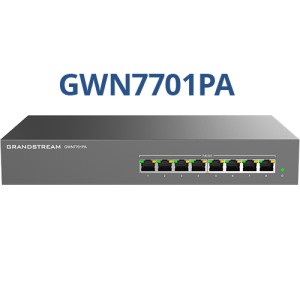GWN7701PA Grandstream switch ethernet 8 porturi Gigabit, cu 8 porturi PoE, fara management