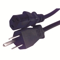 AC Power Cord (North America), C13, NEMA 5-15P, 2.1m