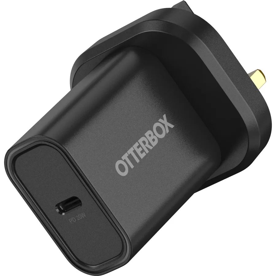 OB STANDARD UK WALL CHARGER 20W/- 1X USB-C 20W USB-PD BLACK