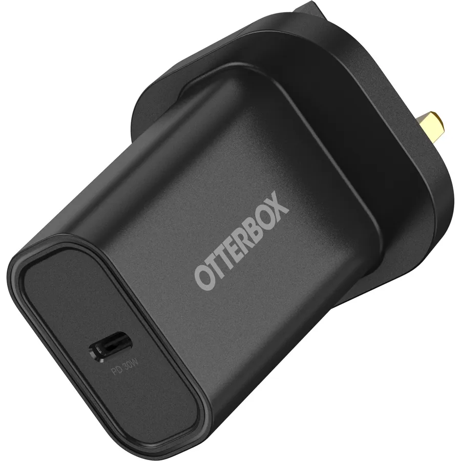 OB STANDARD UK WALL CHARGER 30W/- 1X USB-C 30W USB-PD BLACK - PR