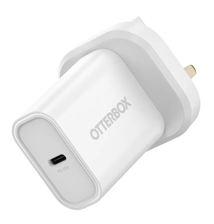 OB STANDARD UK WALL CHARGER 20W/1X USBC 20W USB-PD WHITE PROPACK