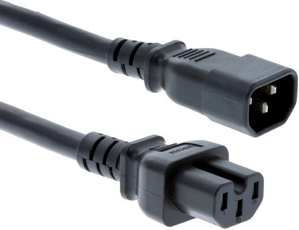 CABINET JUMPER POWER CORD/250 VAC 10A C14-C15 CONNECTORS